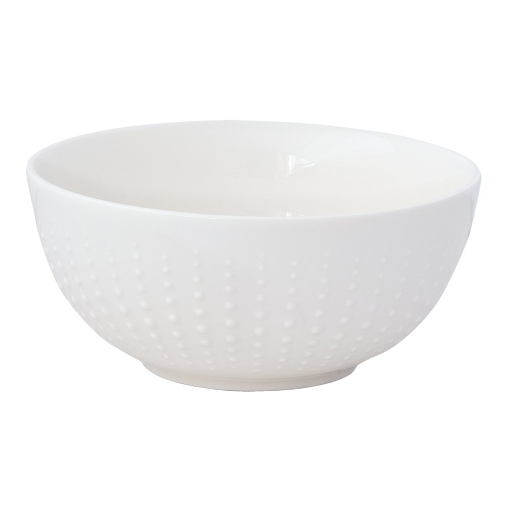 Set Mit 6 Weißen Drops-Schalen, Ø 12 cm