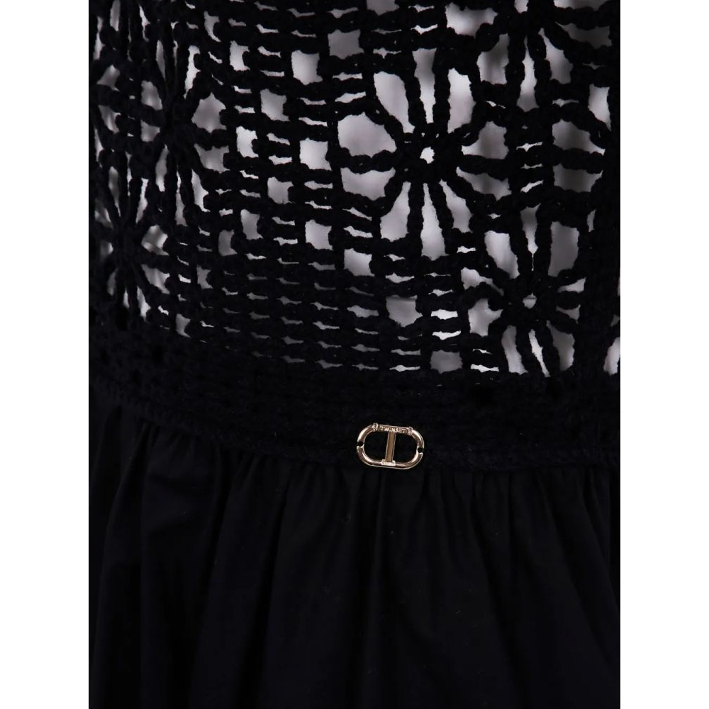 Women's 'Crochet-Panelled' Maxi Dress