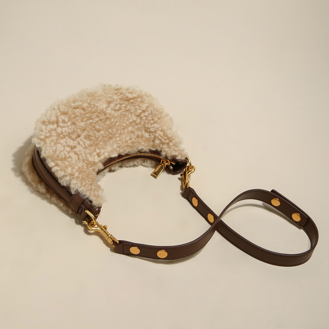 Women's 'Furry Mini Daily' Shoulder Bag