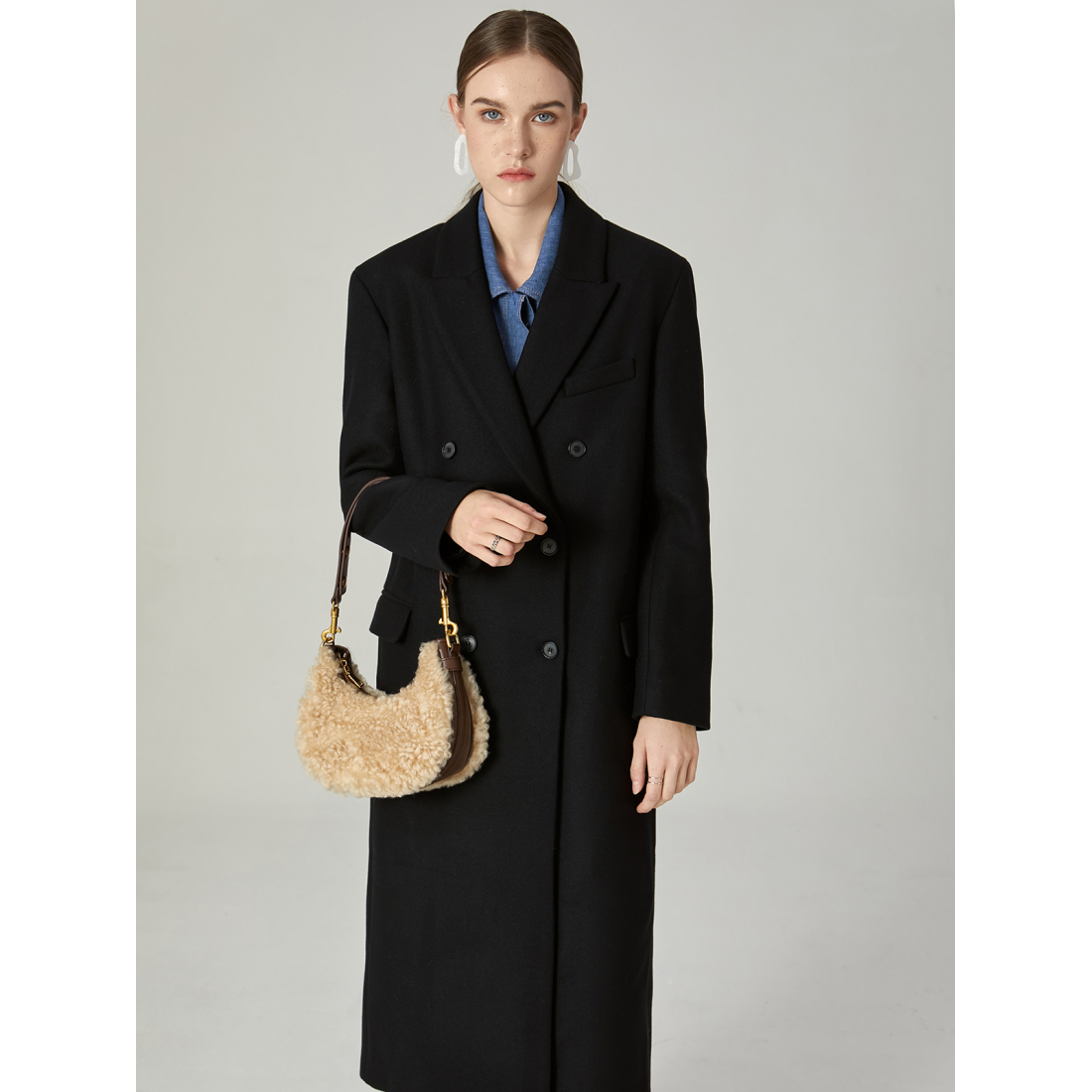 Women's 'Furry Mini Daily' Shoulder Bag