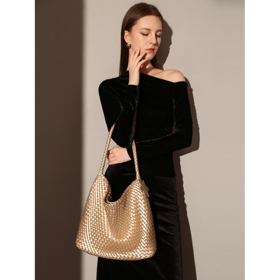 Women's 'Metallic Champagne' Tote Bag