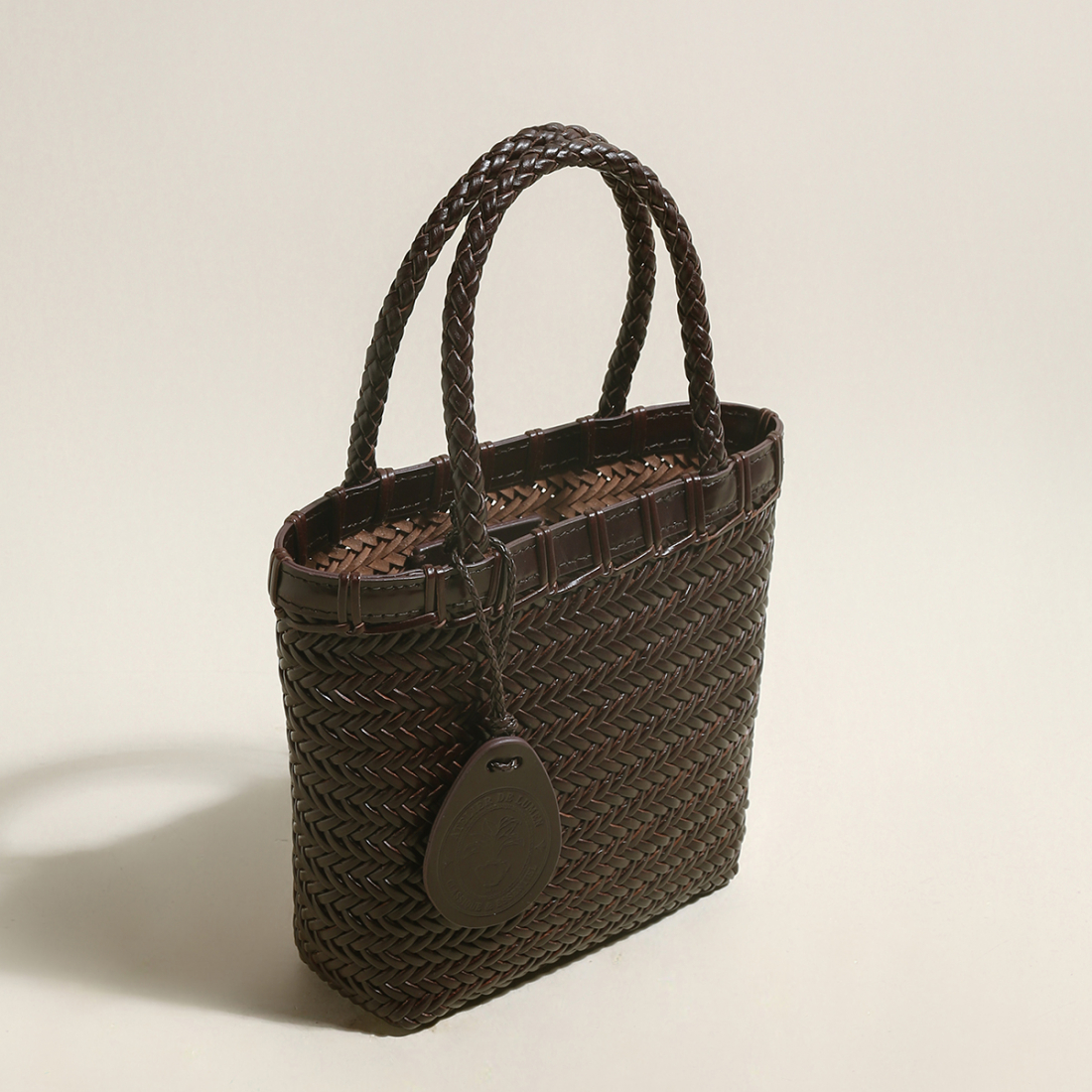 Women's 'Chocolate Organic Reed' Top Handle Bag