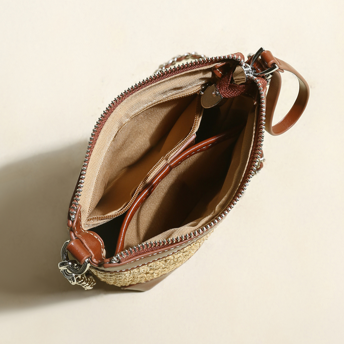 'Rustic Rattan' Beuteltasche für Damen