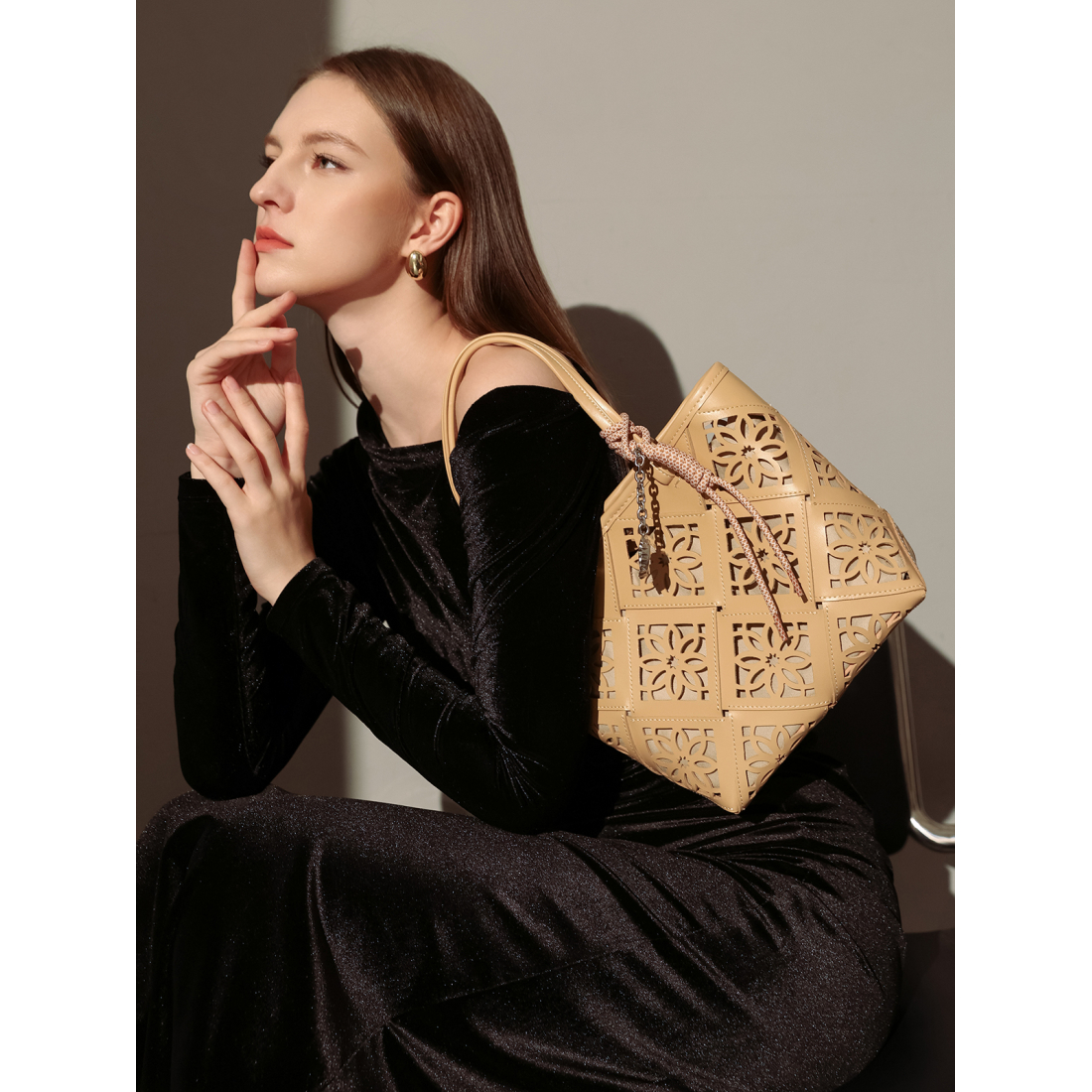 Women's 'Venetian Perforated' Tote Bag