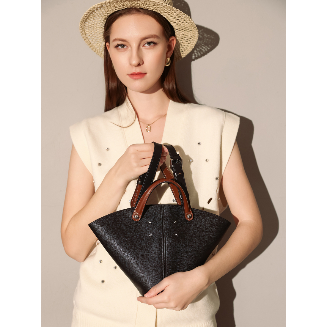 Women's 'Taormina Trapezoid' Top Handle Bag