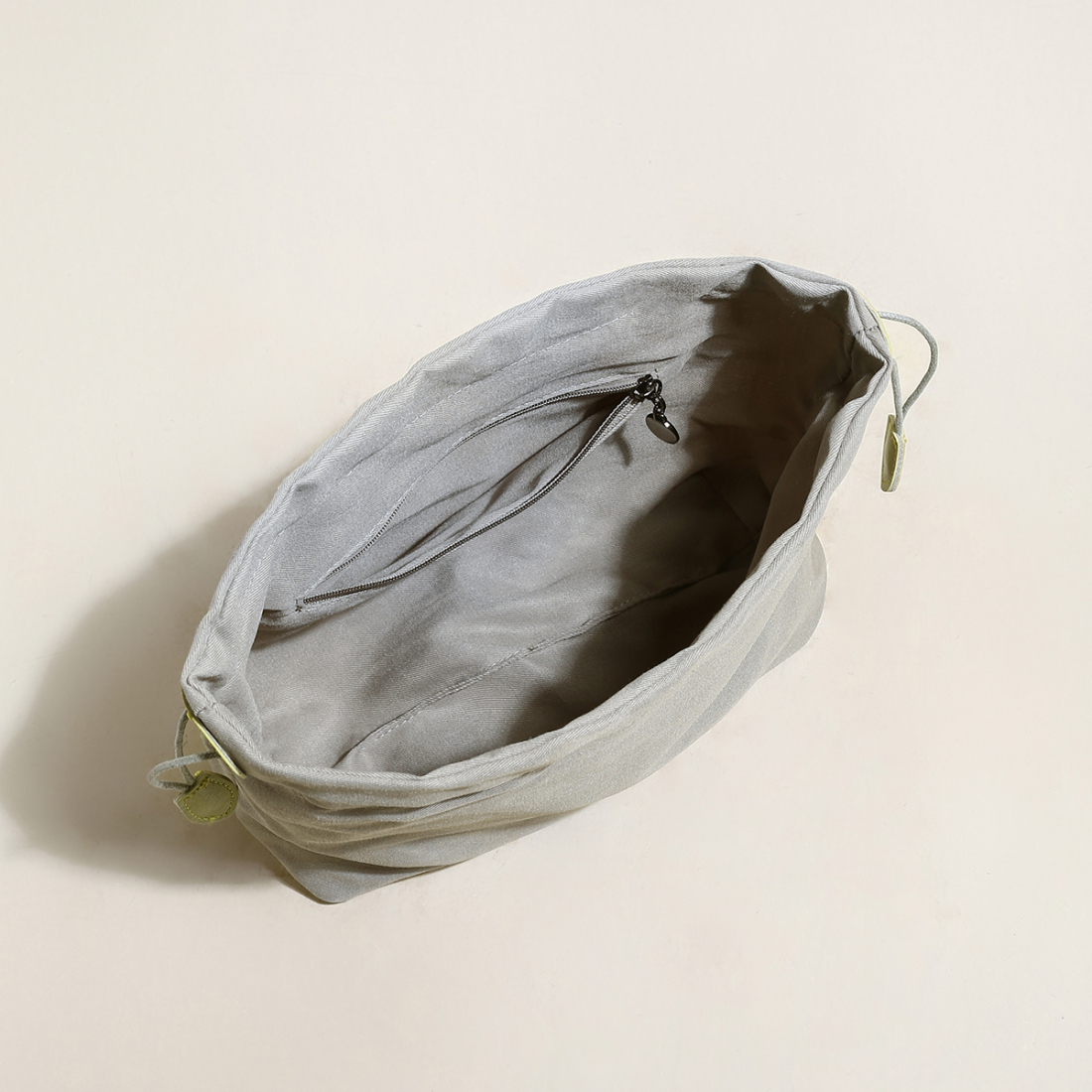 Women's 'Mini Woven Trapezoid Drawstring' Shoulder Bag