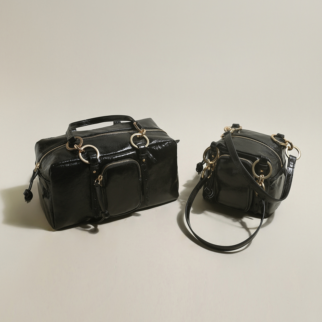 Women's 'Two Way Shiny Large' Shoulder Bag