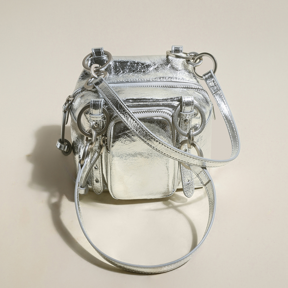 Women's 'Two Way Shiny Small' Shoulder Bag