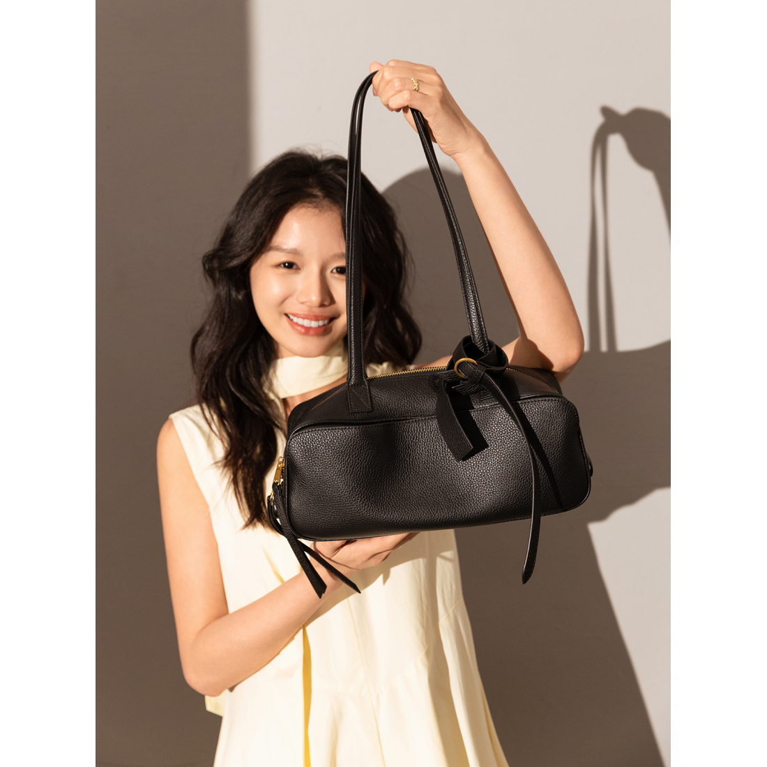 Women's 'Mini Rectangular Knot Strap' Shoulder Bag