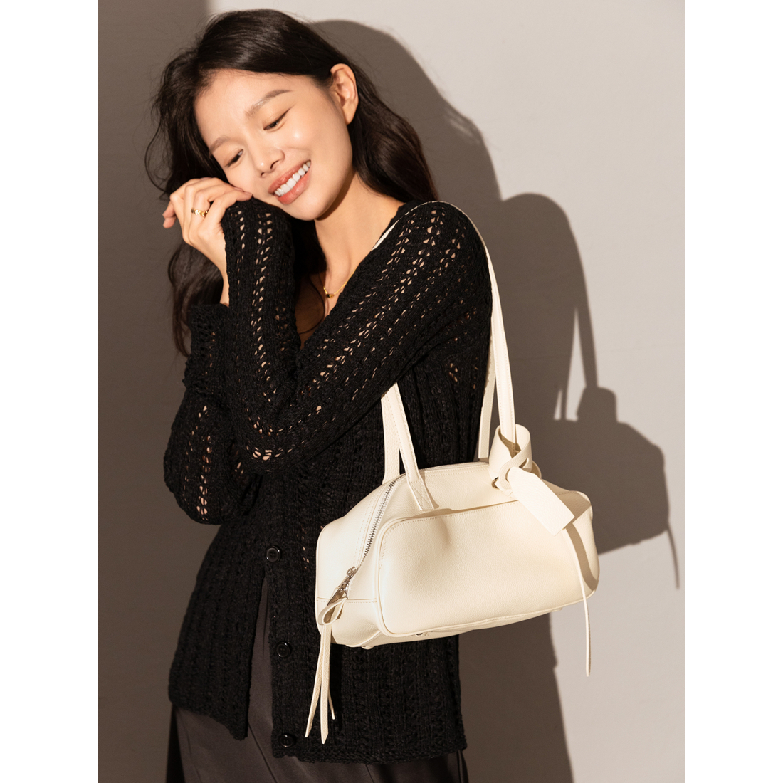 Women's 'Mini Rectangular Knot Strap' Shoulder Bag