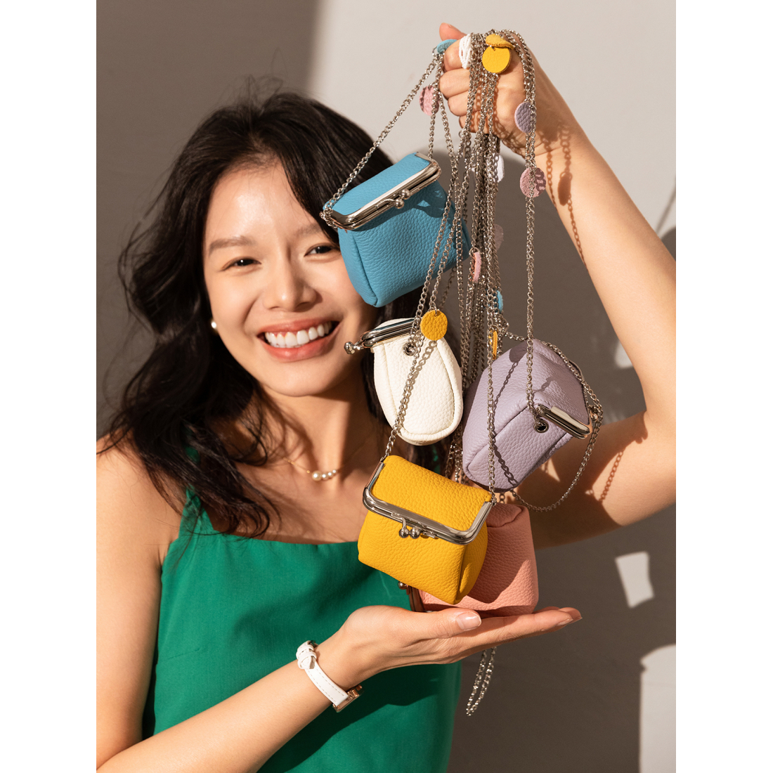 Women's 'Modern Ball Clasp' Coin Purse