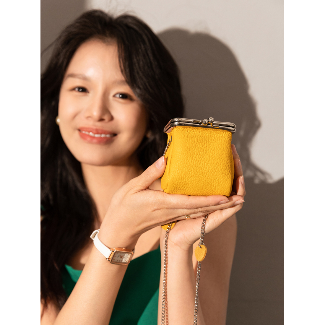 Women's 'Modern Ball Clasp' Coin Purse