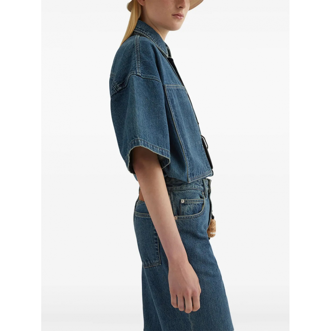 Chemise en Jean 'Concealed Button Fastening' pour Femmes