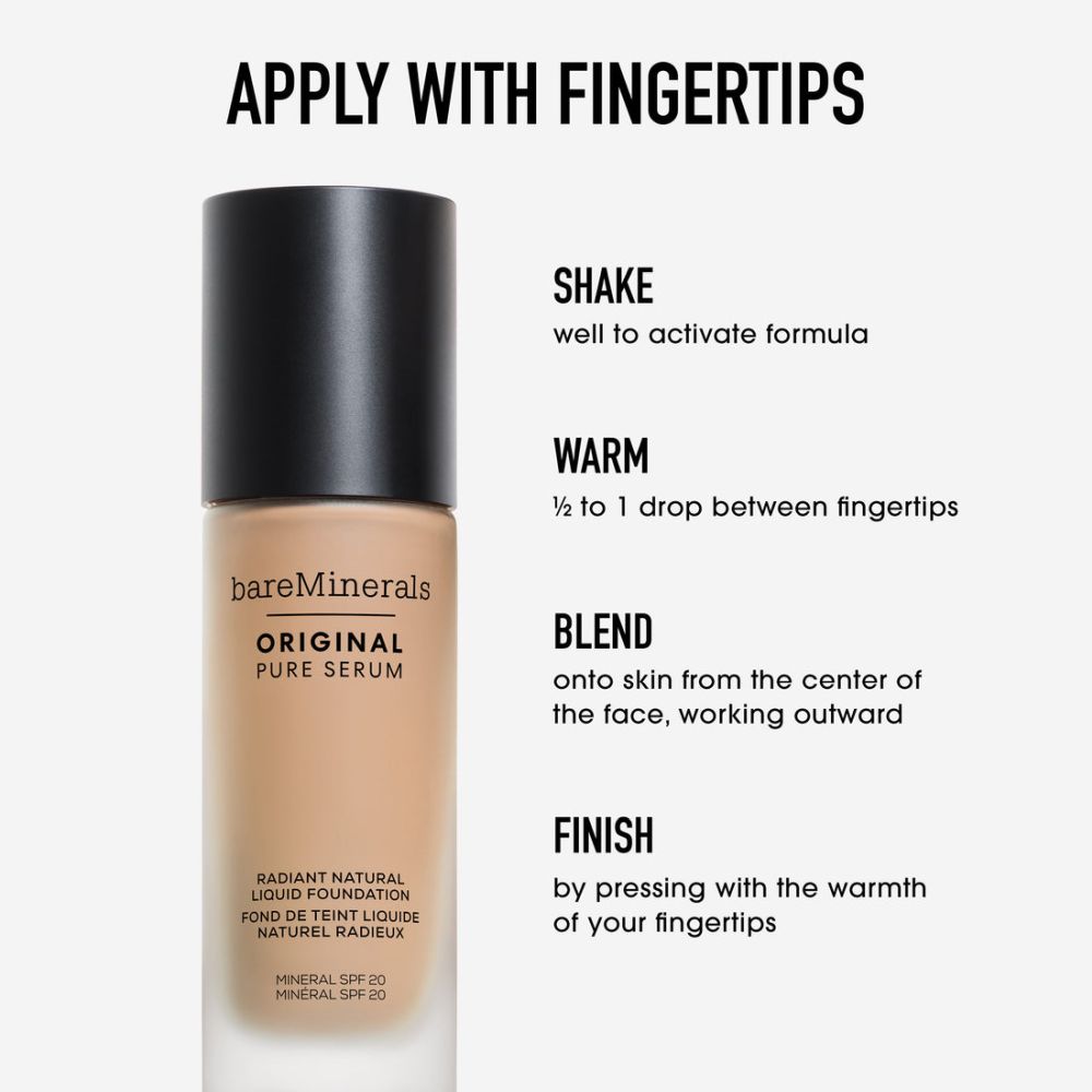 Fond de teint liquide 'Original Pure Serum Radiant Natural' - Medium Deep Neutral 4.5 30 ml