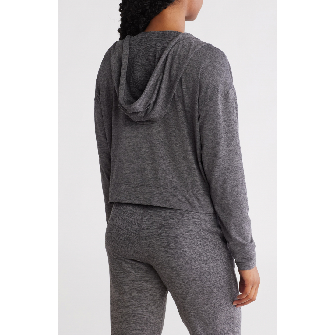 Sweatshirt à capuche  'Space Dye Full Zip Crop' pour Femmes