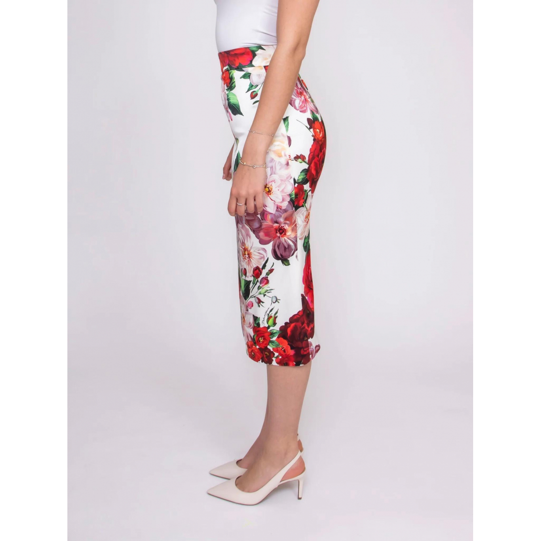 Jupe Midi 'Floral' pour Femmes