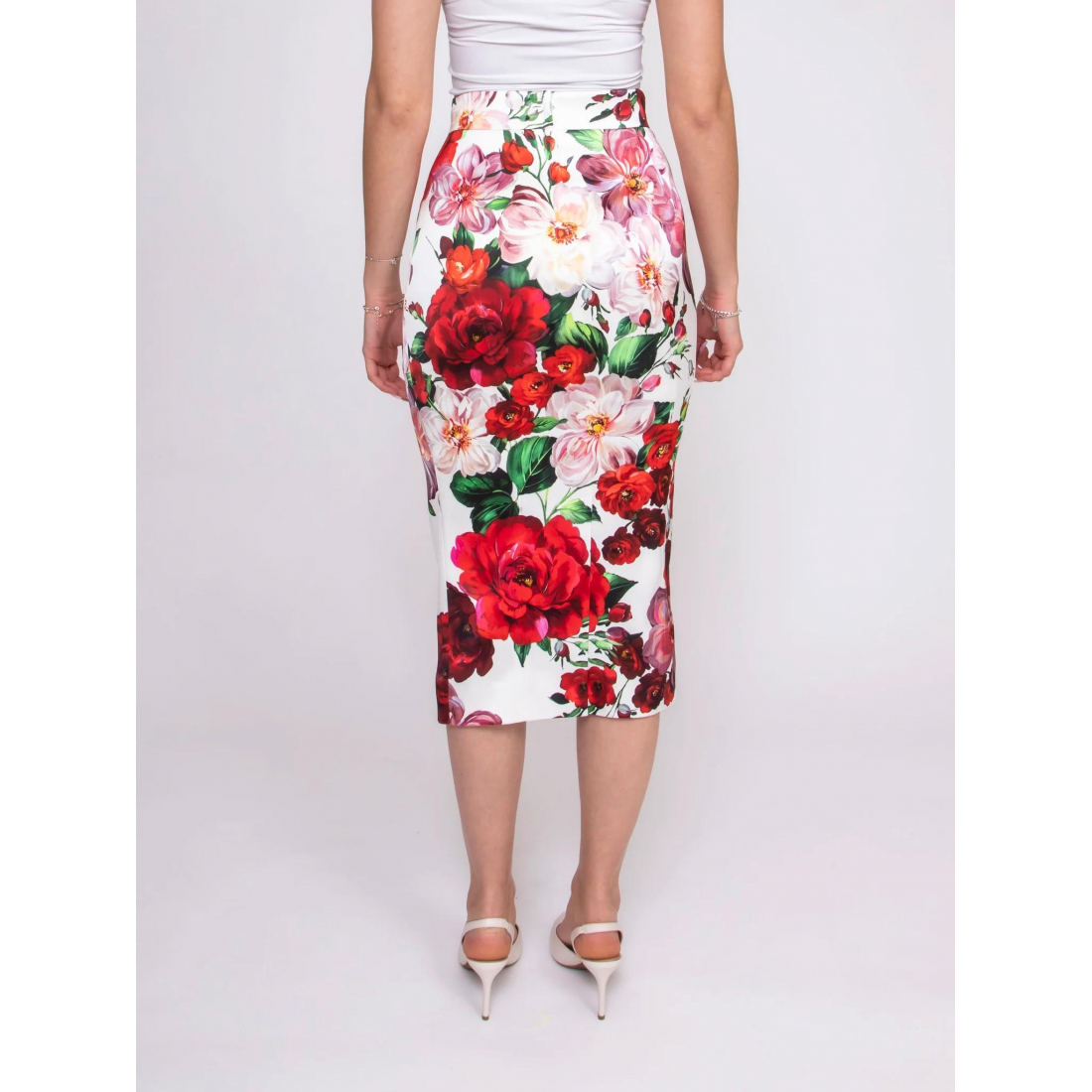 Jupe Midi 'Floral' pour Femmes