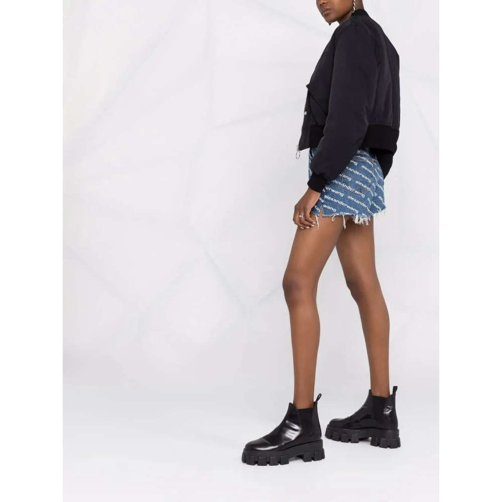 Short en jean 'Logo-Print' pour Femmes