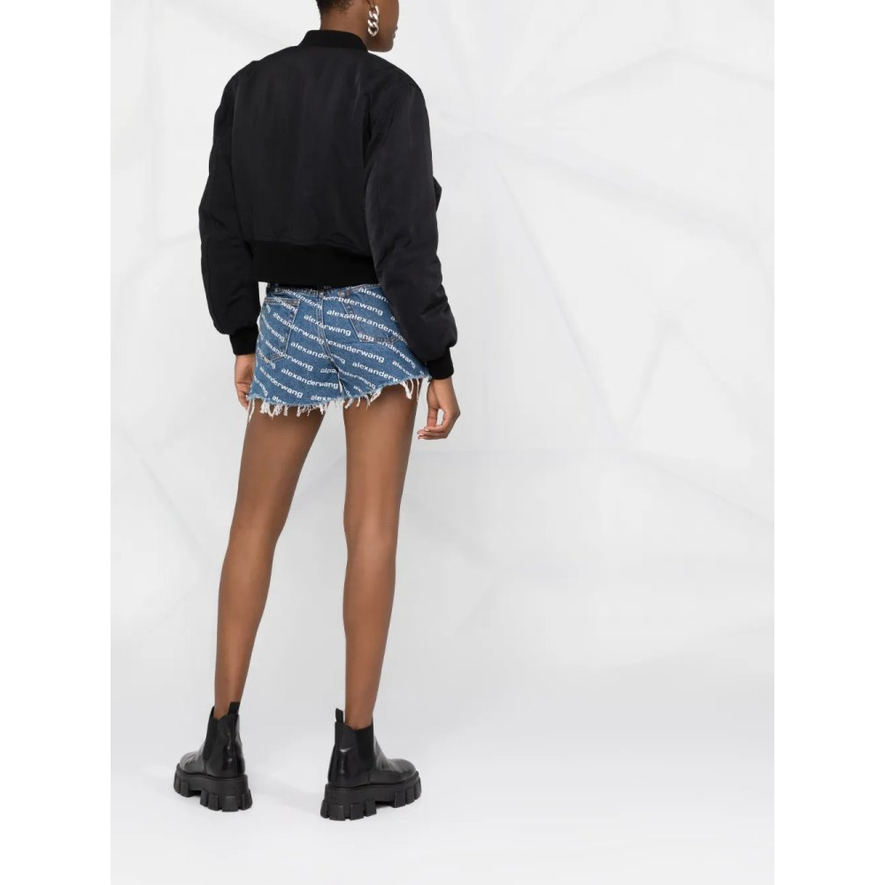 Short en jean 'Logo-Print' pour Femmes