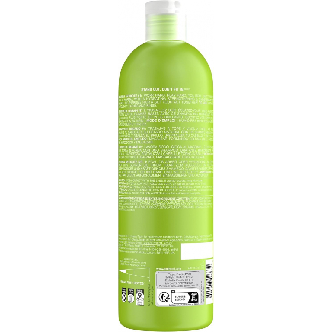 Shampoing 'Bed Head Re-Energize' - 750 ml
