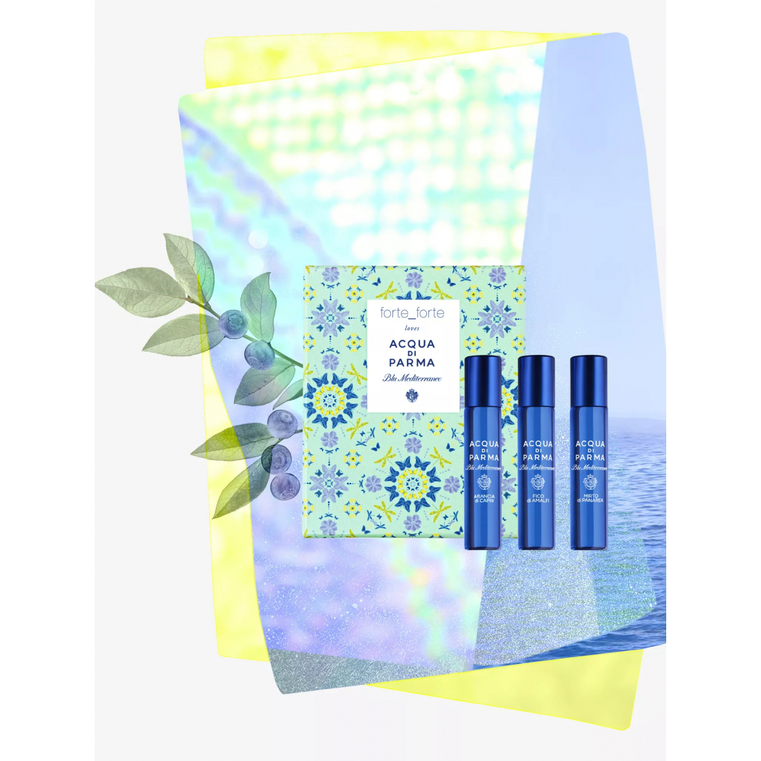 Coffret de parfum 'Blu Mediterraneo forte_forte' - 12 ml, 3 Pièces