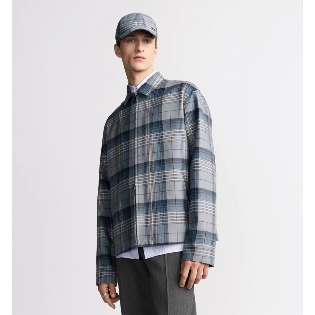Chemise 'Checkered Zipped' pour Hommes