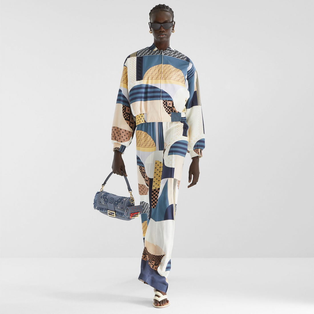 Women's 'Reversible With Patchwork Print' Bomber Jacket