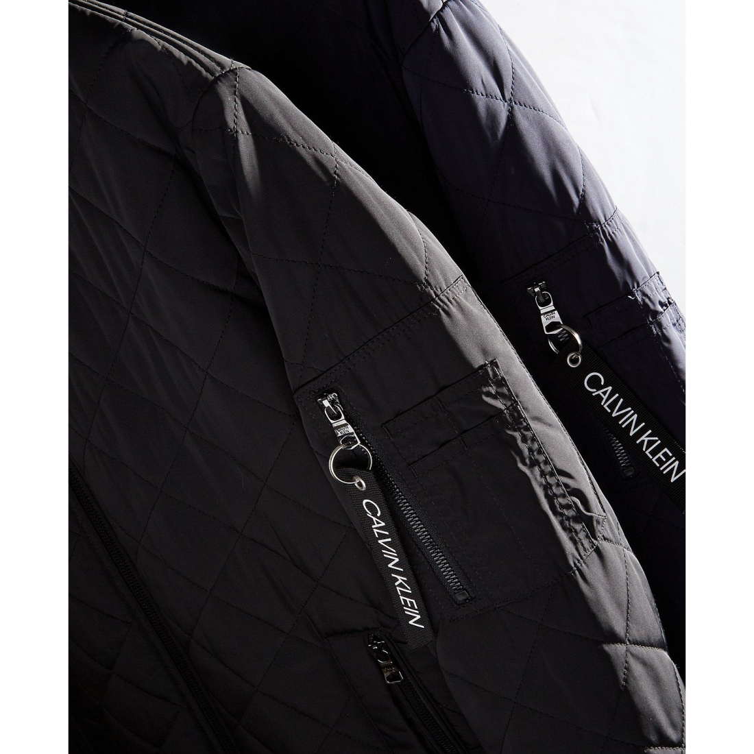 Veste matelassée 'Baseball with Rib-Knit Trim' pour Hommes