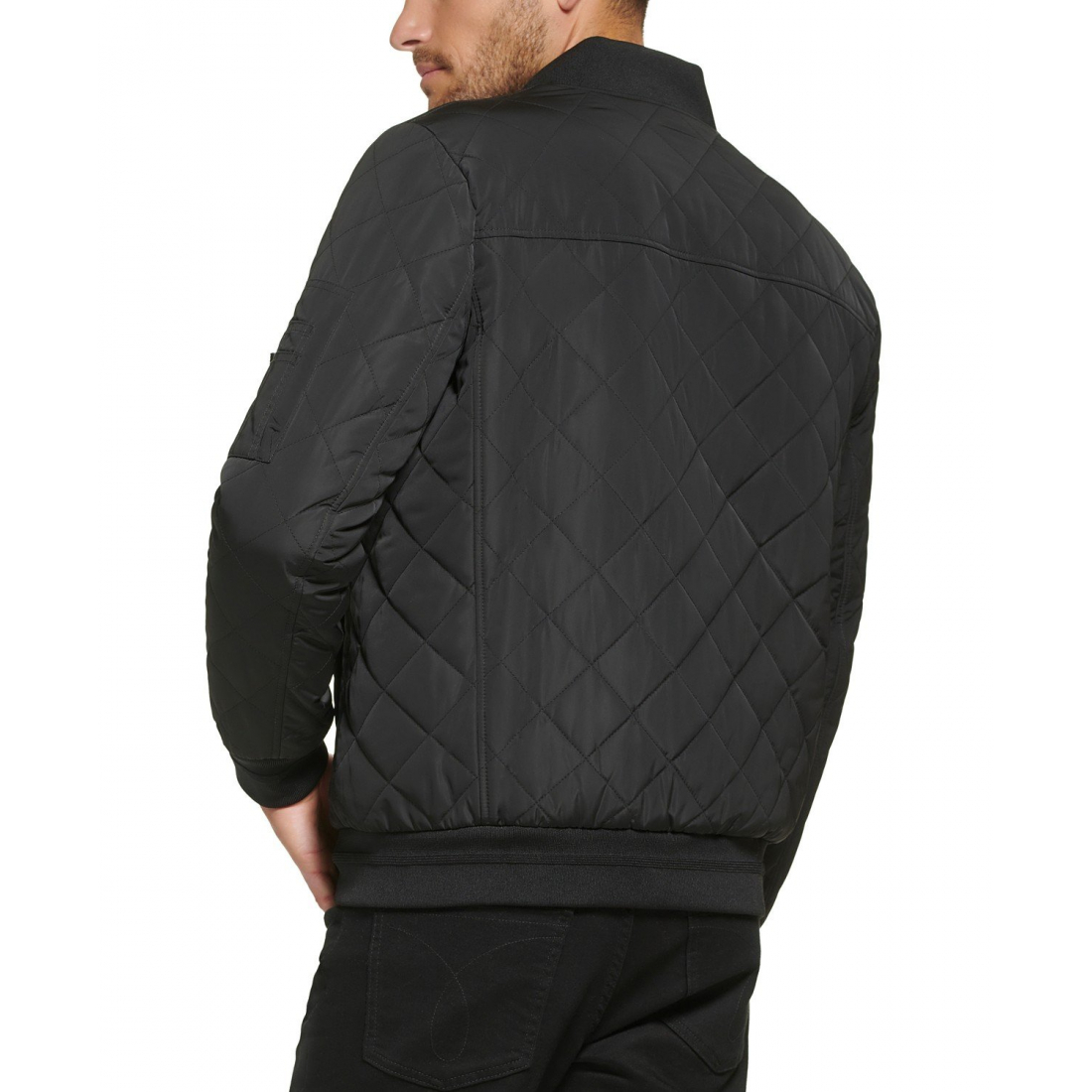 Veste matelassée 'Baseball with Rib-Knit Trim' pour Hommes