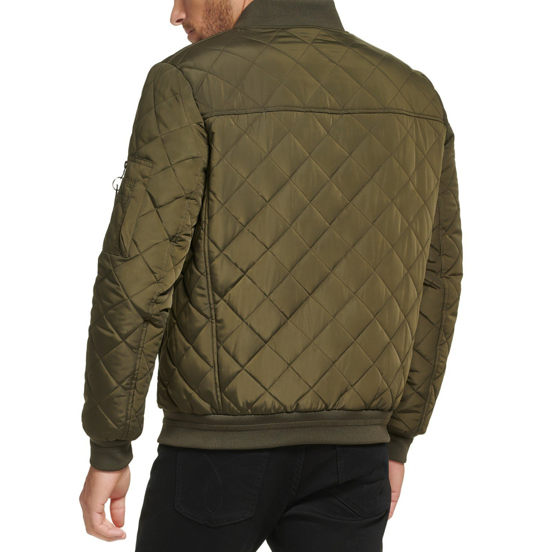 Veste matelassée 'Baseball with Rib-Knit Trim' pour Hommes