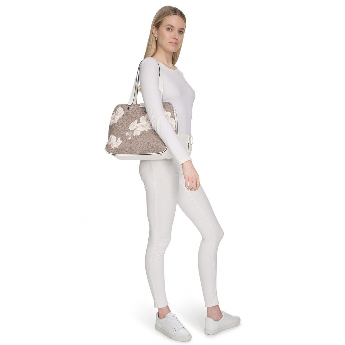 Sac Cabas 'Audrey Floral Logo Emboss' pour Femmes