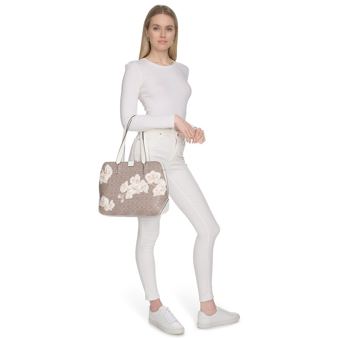 Sac Cabas 'Audrey Floral Logo Emboss' pour Femmes