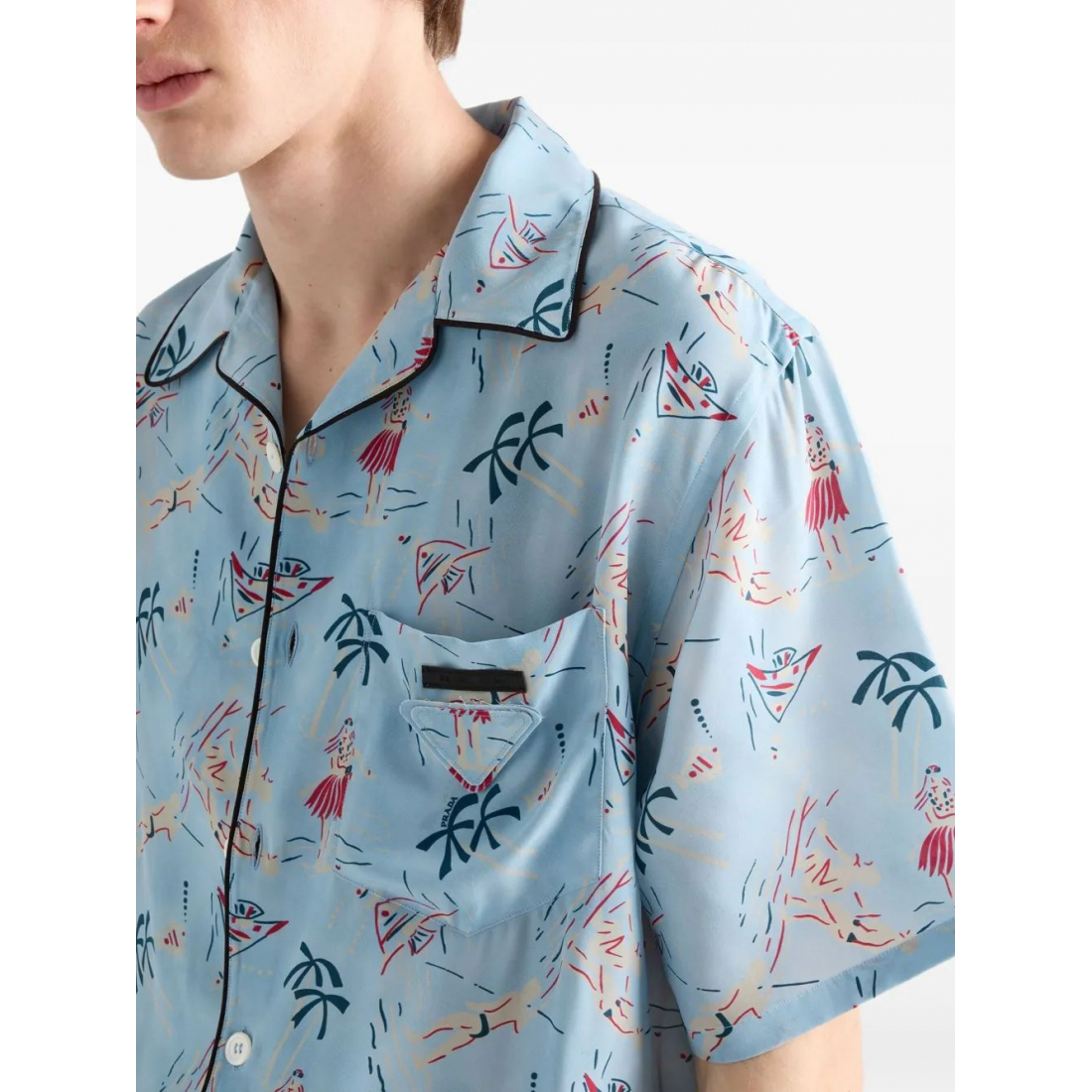 Chemise 'Graphic-Print Bowling' pour Hommes