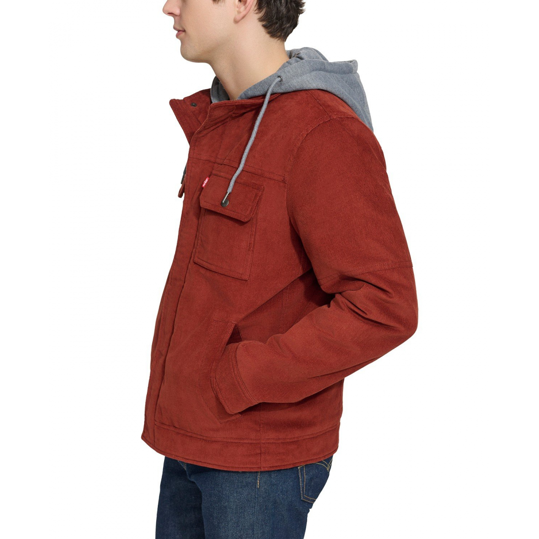 Men's 'Hooded Corduroy Zip' Jacket