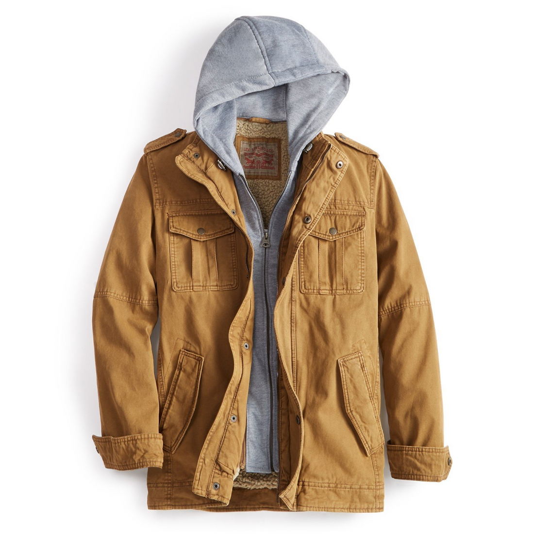 Veste 'Sherpa Lined Two Pocket Hooded' pour Hommes