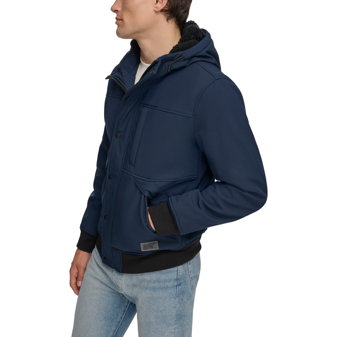 Veste de pluie 'Soft Shell Sherpa Lined Hooded' pour Hommes