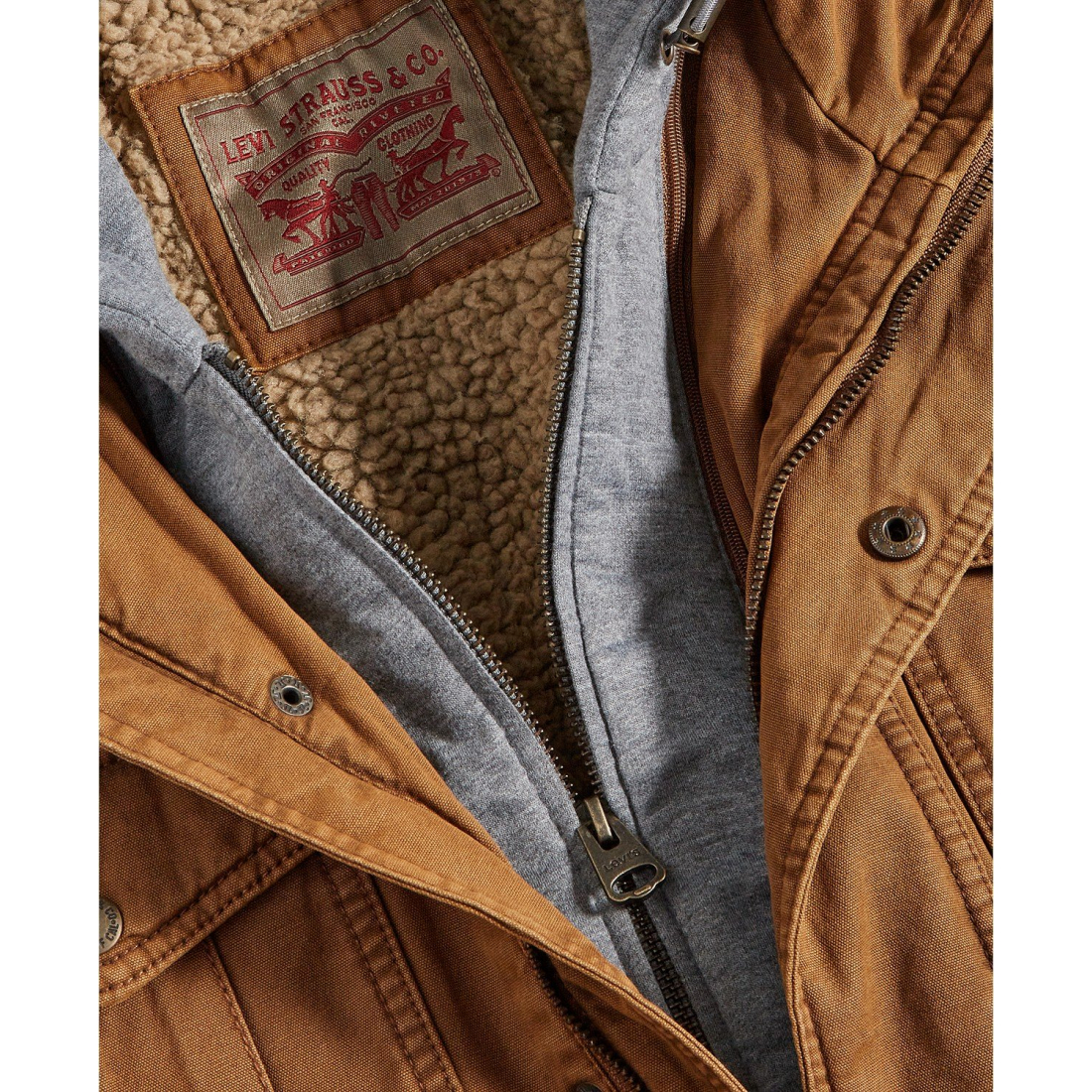 Veste 'Sherpa Lined Two Pocket Hooded' pour Hommes