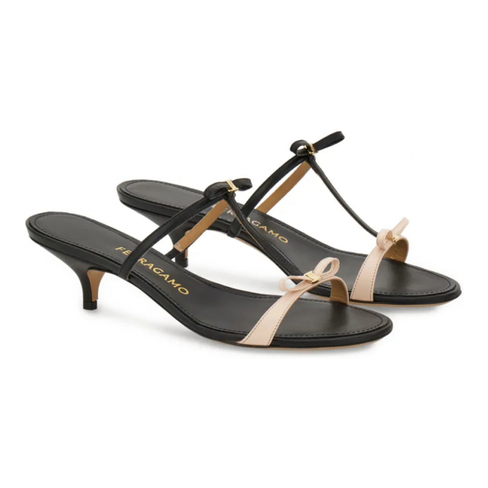 Sandales à talon 'Bow T-Strap Kitten-Heel' pour Femmes