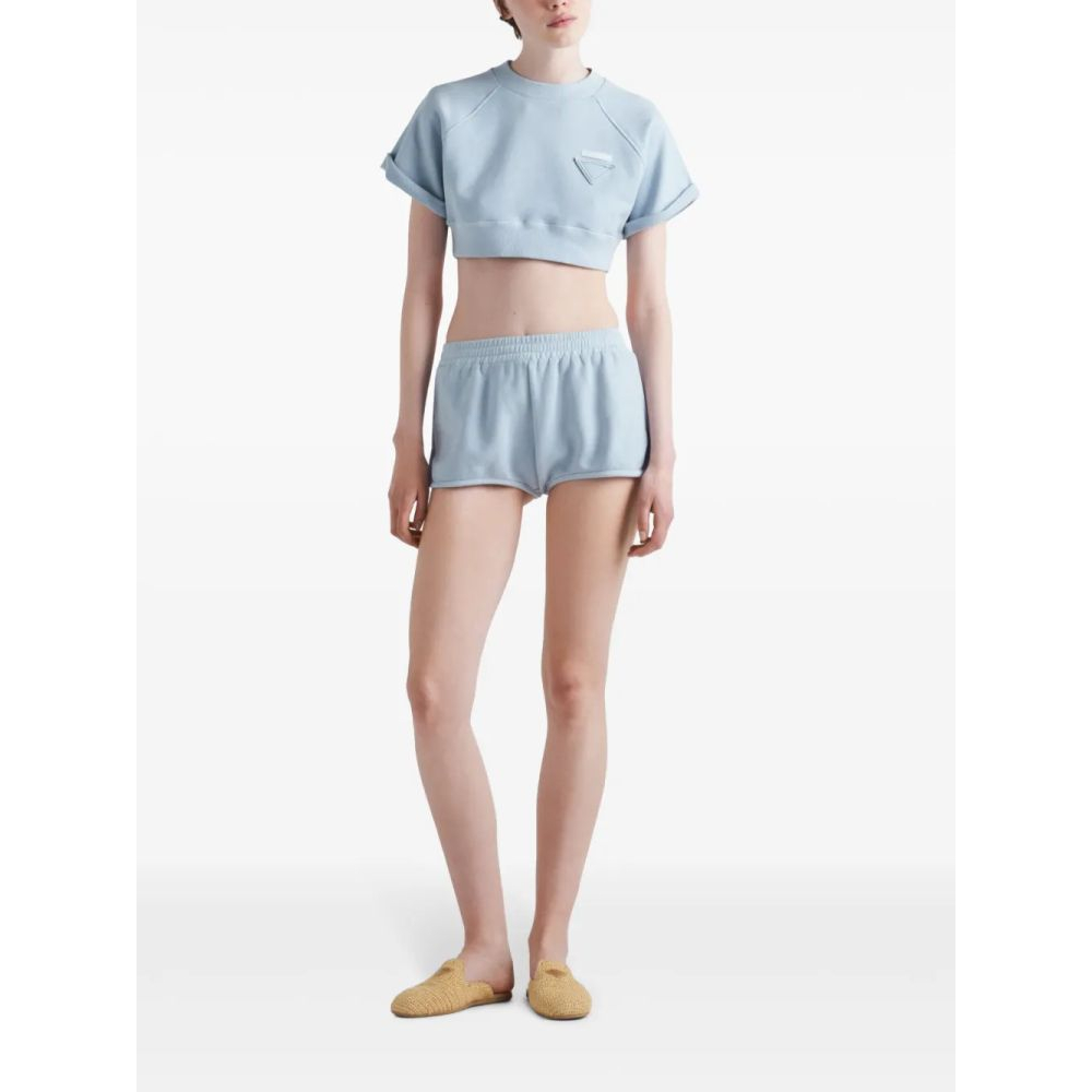 Crop Top 'Triangle-Logo' pour Femmes