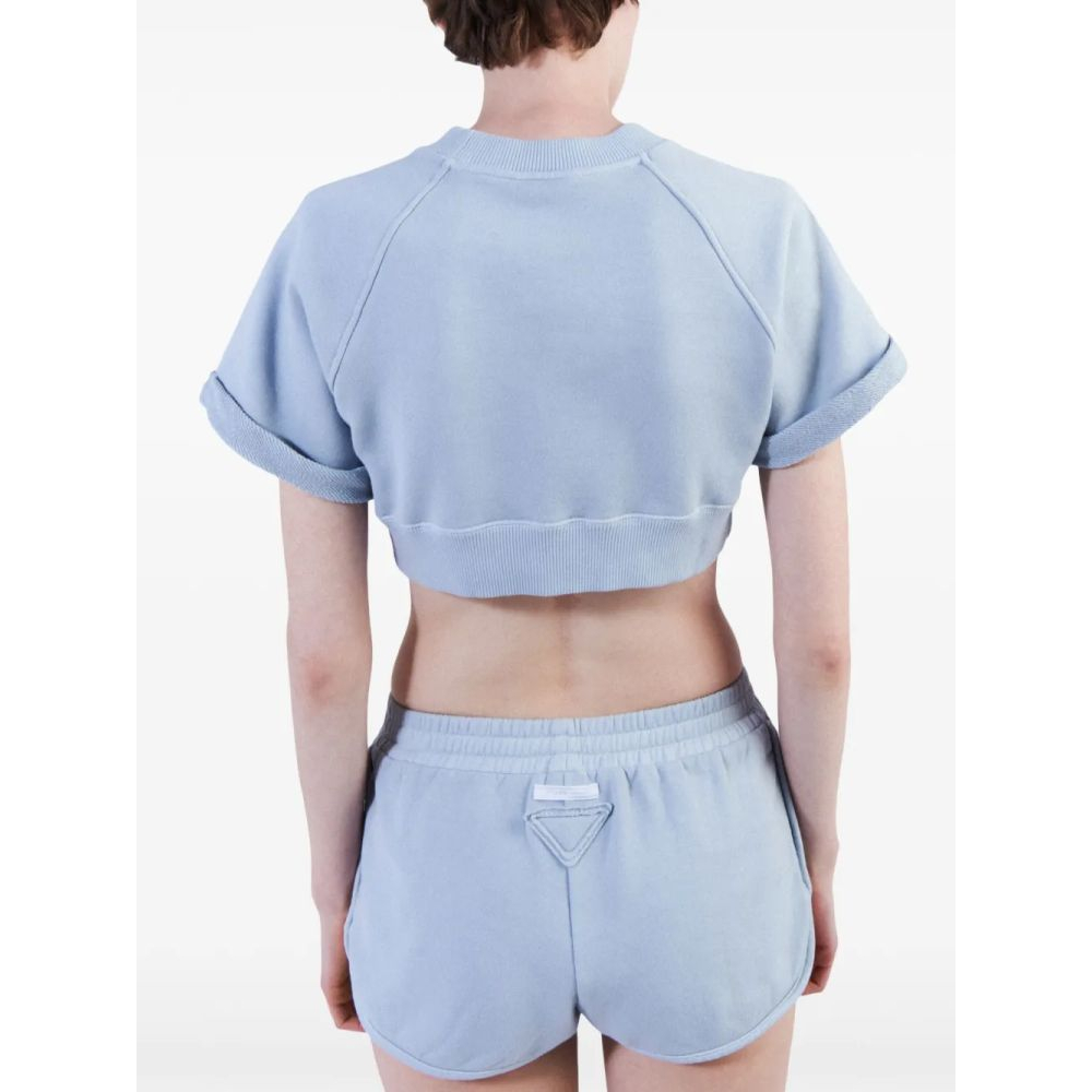 Crop Top 'Triangle-Logo' pour Femmes