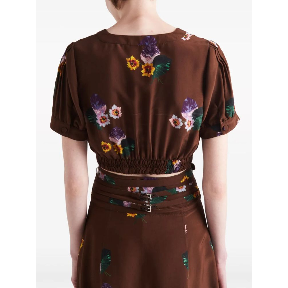 Women's 'Floral-Print' Crop Top