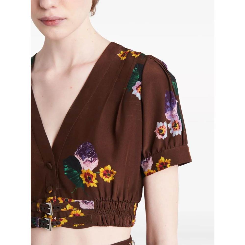 Women's 'Floral-Print' Crop Top