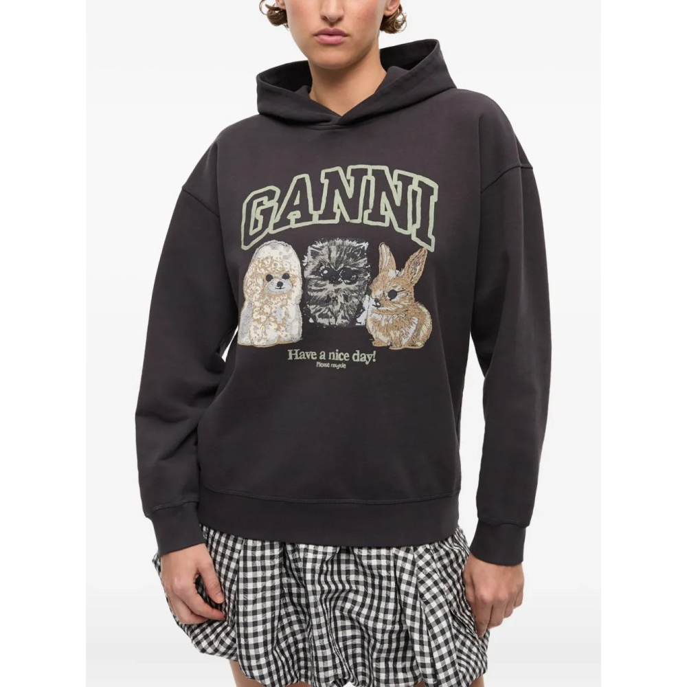 Sweatshirt à capuche  'Logo-Print' pour Femmes