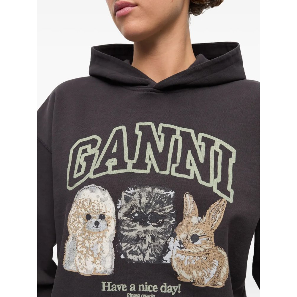 Sweatshirt à capuche  'Logo-Print' pour Femmes