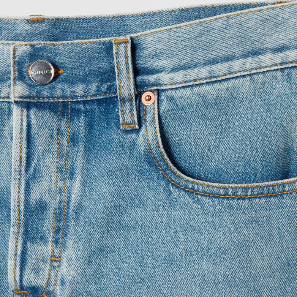 'Stonewashed' Jeansshorts für Damen