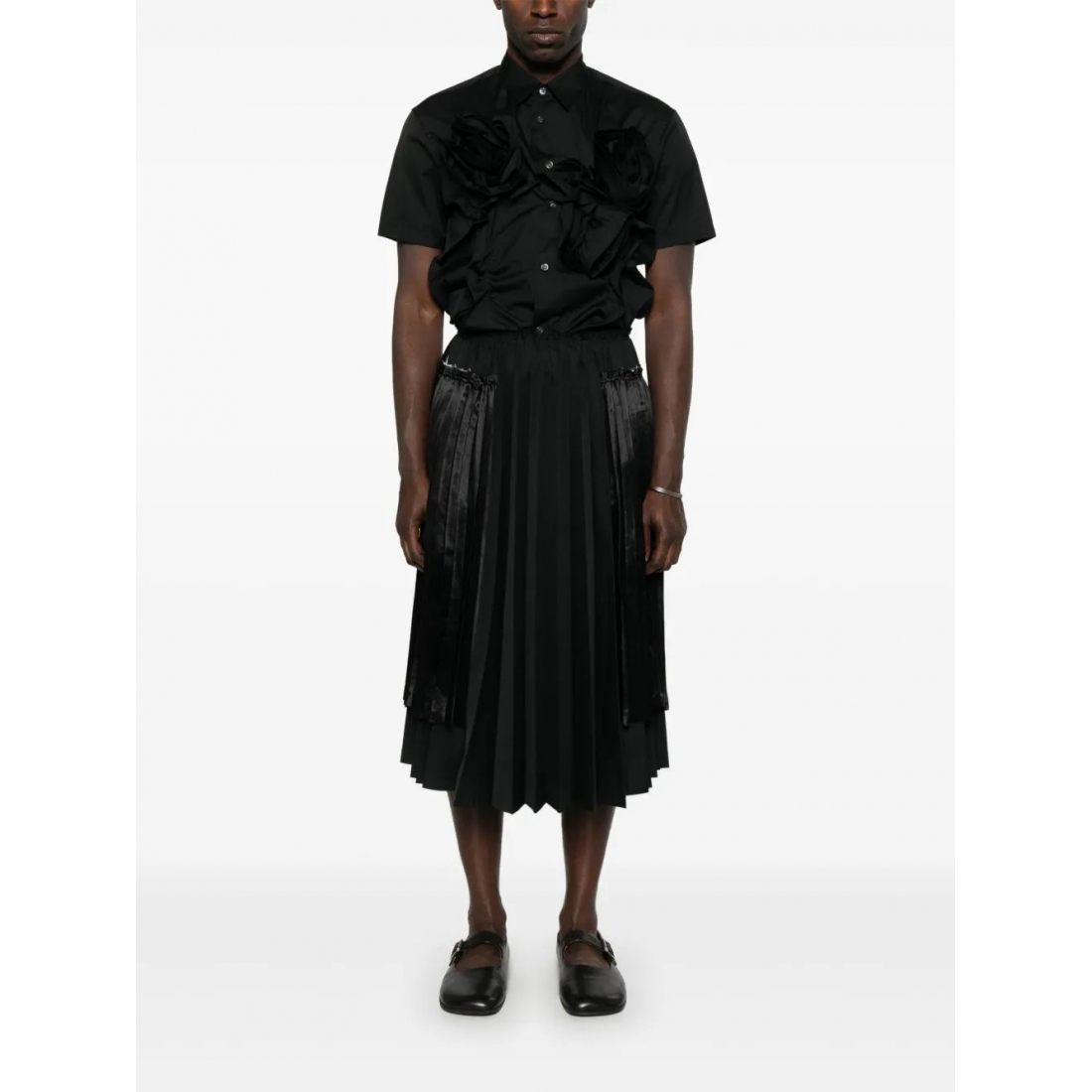 'Pleated' Midi Skirt