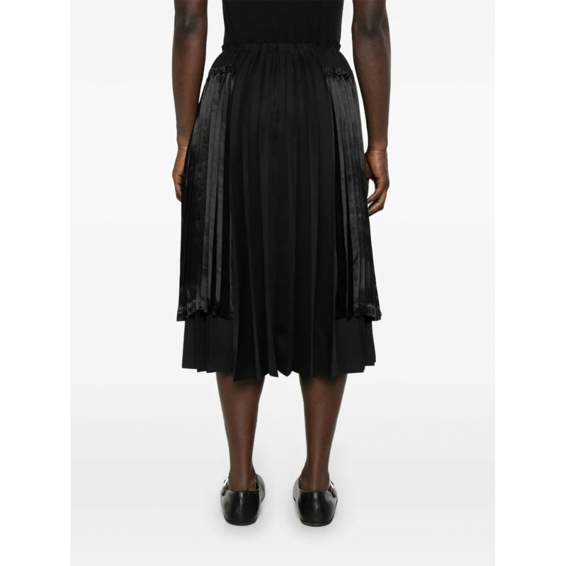 'Pleated' Midi Skirt