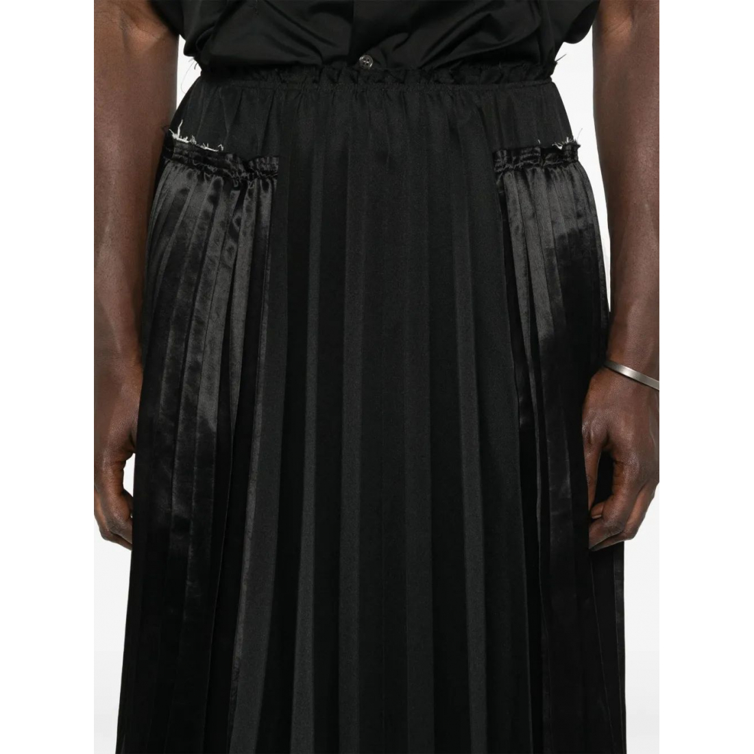 'Pleated' Midi Skirt