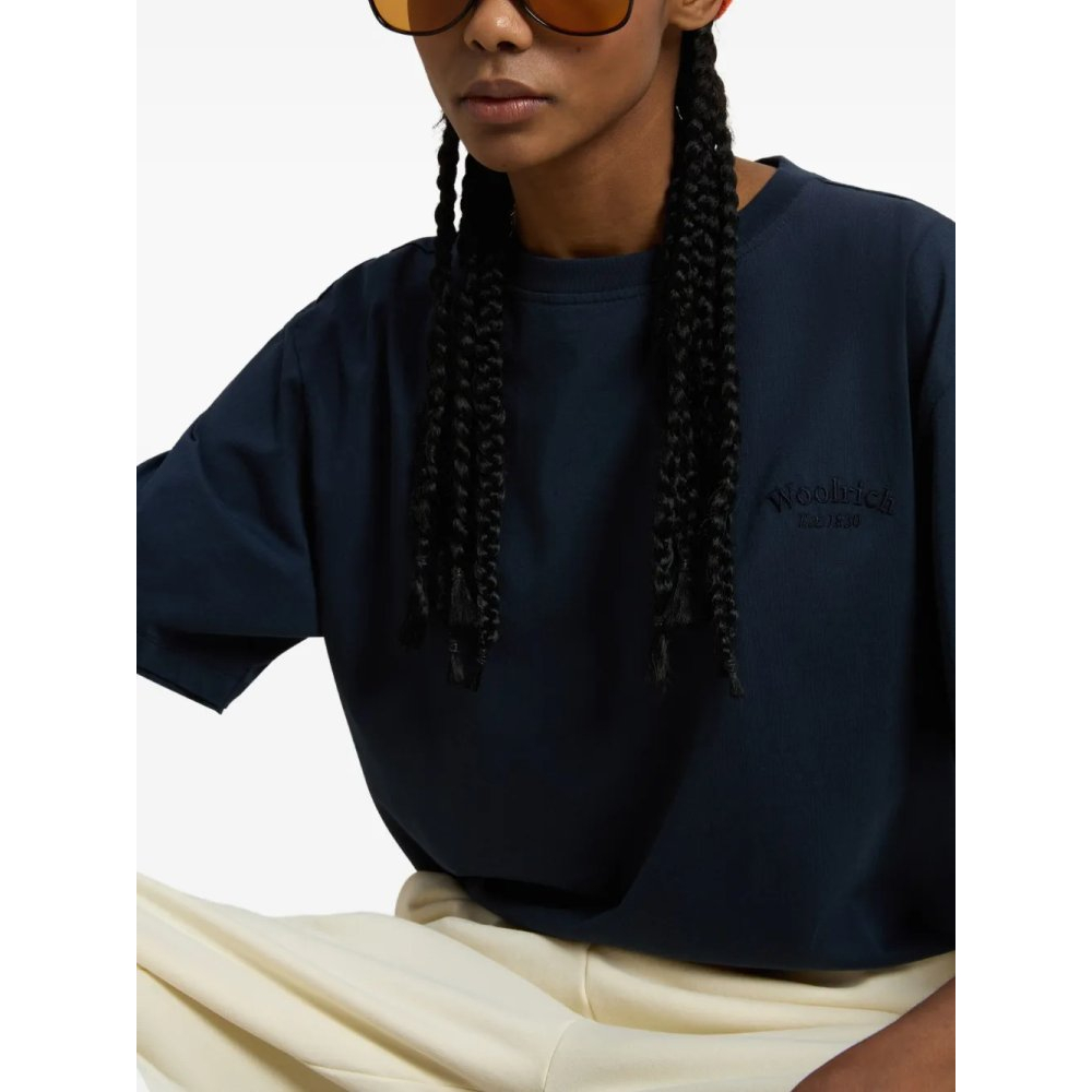 'Logo-Embroidered' T-Shirt für Damen