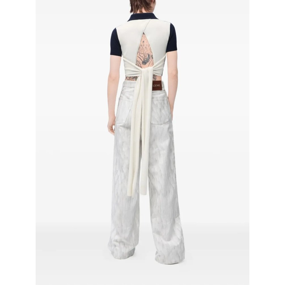 Polo 'Knot-Detail' pour Femmes